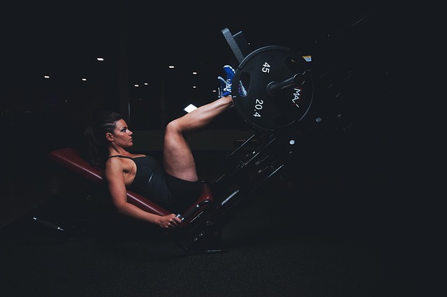 person performing mobility exercise during online educational session